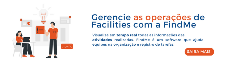 banner escrito gerencie suas operações de facilities com a FindMe